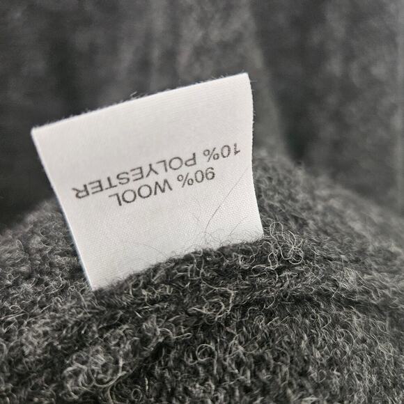 Baltic Inspirations Wool Long Cardigan Sweater XL Charcoal Grey‎ Open Front - Picture 7 of 8